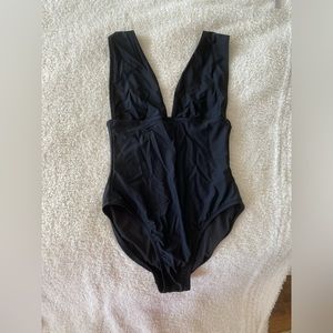 Small Black J Crew Plunge swimsuit
